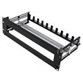 19'' držák na DIN lištu 3U, černý