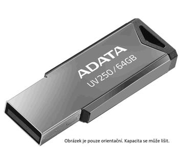 ADATA Flash Disk 64GB UV250, USB 2.0 Dash Drive, stříbrná