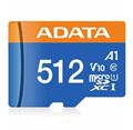 ADATA MicroSDXC karta 512GB Premier UHS-I C10 V10 (R:100/W:25 MB/s) + SD adaptér