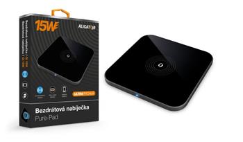 ALIGATOR Bezdrátová nabíječka Pure-Pad 15W, černá