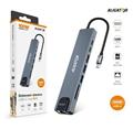 Aligator Dokovací stanice USB-C / Hub 8v1 (USB-C / 2xUSB / SD / MicroSD/ HDTV / RJ45)