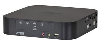 Aten CS-1944 DataSwitch elektronický 4:1 (kláv.,DP,myš,audio) USB