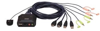 Aten CS-22H 2-port 4K HDMI KVM USB mini