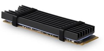 AXAGON CLR-M2L6, hliníkový pasivní chladič pro M.2 2280 SSD, výška 6 mm