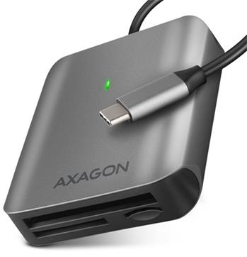 AXAGON CRE-S3C, USB-C 3.2 Gen 1 - SUPERSPEED čtečka karet 3-slot & lun SD/microSD/CF, podpora UHS-II