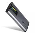 AXAGON EEM2-SD2 USB-C 10Gbps - M.2 NVMe & SATA SSD kovový DISPLAY box, bezšroubkový