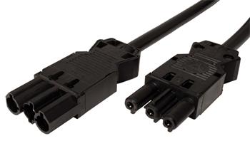 BACHMANN Kabel síťový prodlužovací GST18(M - F), 3m, černý