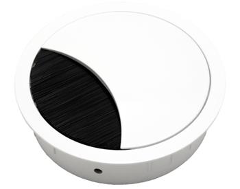 BACHMANN Systém LOOP ROUND, průchodka do stolní desky, bílá