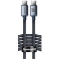 Baseus CAJY000701 Crystal Shine Series Datový Kabel USB-C - USB-C 100W 2m Black