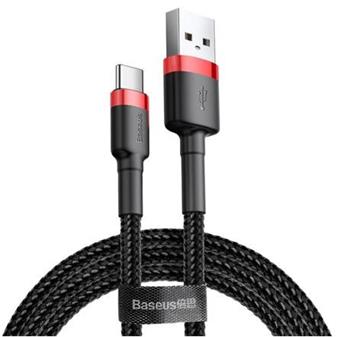 Baseus datový kabel Cafule USB-C 2m 2A červeno-černý