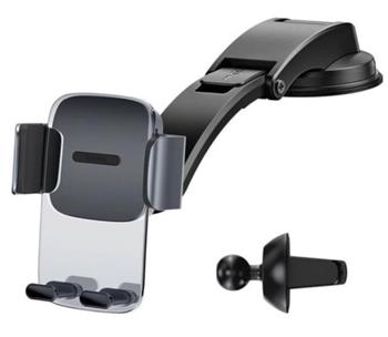 Baseus SUYK000001 Easy Control Clamp držák do automobilu s ramenem černý