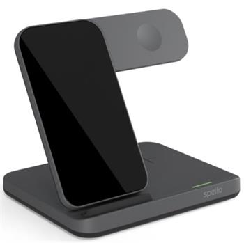 Bezdrátový nabíjecí stojánek Spello by Epico 3v1 černý