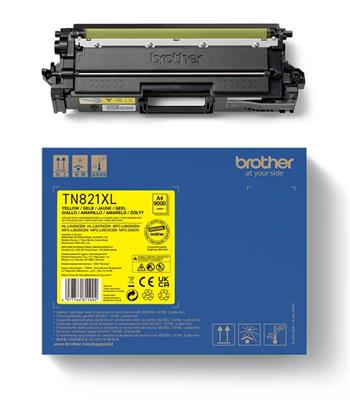 Brother TN-821XLY toner yellow 9000 stran