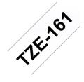 Brother TZe-161, průsvitná / černá (36mm, laminovaná)