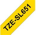 Brother TZe-SL651, žlutá / černá (24mm, samolaminovací), délka 8m