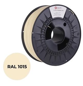 C-TECH PREMIUM LINE, PETG, slonová kost světlá, RAL1015, 1,75mm, 1kg