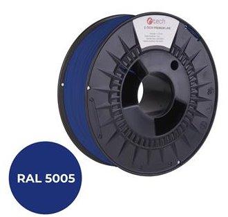 C-TECH PREMIUM LINE, PLA, signální modrá, RAL5005, 1,75mm, 1kg