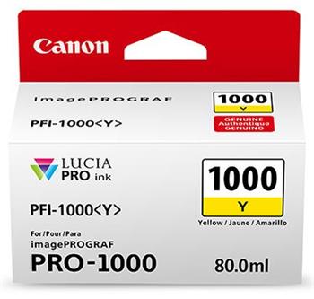 Canon cartridge PFI-1000Y Yellow Ink Tank