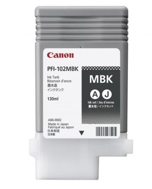 Canon ink. PFI-102 Matt Black, pro iPF500/600/700