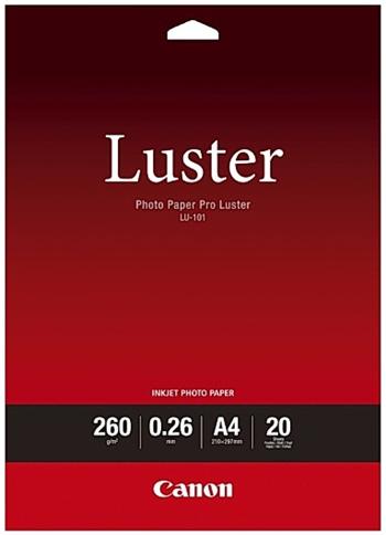 Canon Photo Paper Pro Luster LU-101 A4, 20listů, 260g/m2, lesklý