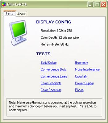 CheckeMon - Monitor Test
