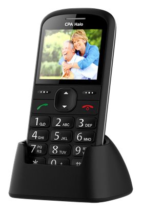 CPA HALO 21 SENIOR ČERNÝ S NABÍJECÍM STOJÁNKEM