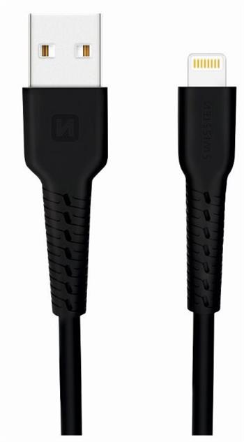 DATOVÝ KABEL SWISSTEN USB / LIGHTNING 1,0 M ČERNÝ