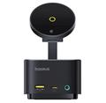 Dokovací stanice 7v1 Baseus MagPro 100W/15W Qi2, 2xUSB-C, 2xUSB, 1xHDMI, SD/microSD slot černá