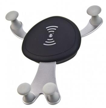 Držák do auta PLUS A2962 s bezdrátovou nabíječkou 2v1, černý