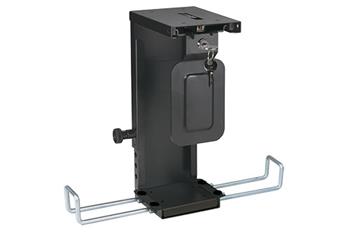 Držák PC pod desku stolu, mini, uzamykatelný, černý, 10kg