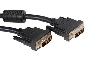 DVI kabel, DVI-D dual link, M-M, s ferity, 7,5m