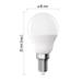 Emos LED žárovka Basic MINI GLOBE E14 / 8,8 W (60 W) / 806 lm / Neutrální bílá