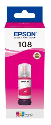 Epson 108 EcoTank Magenta ink bottle