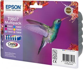 Epson ink čer+bar CLARIA Stylus Photo R265/ RX560/ R360 - photo multipack