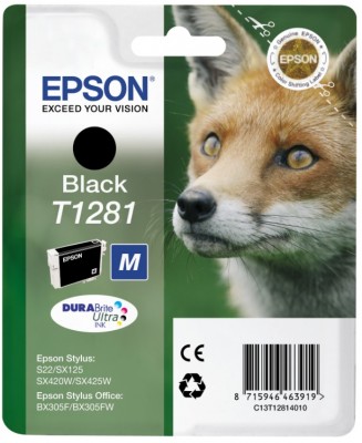 Epson ink čer Stylus S22/SX125/SX425W/BX305F T128 - black