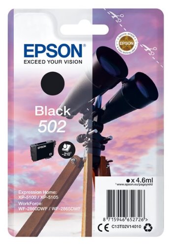 EPSON singlepack,Black 502,Ink,standard