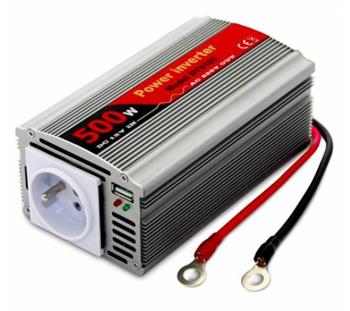 EUROCASE měnič napětí DY-8109-12, AC/DC 12V/230V, 500W, USB