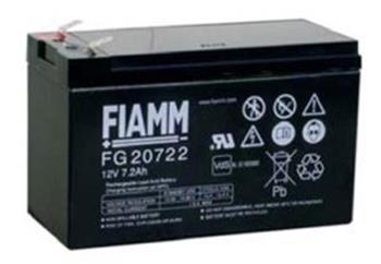 Fiamm olověná baterie FG20722 12V/7,2Ah Faston 6,3