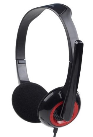 Gembird sluchátka s mikrofonem MHS-002, černé