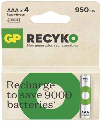 GP ReCyko 950 AAA (HR03) mikrotužka, 4 pack