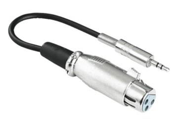 Hama audio redukce XLR zásuvka - jack 3,5mm stereo vidlice