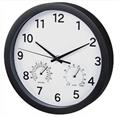 Hama Malta, nástěnné hodiny s teploměrem/vlhkoměrem, 25 cm, tichý chod