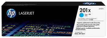 HP 201X High Capacity Cyan LJ Toner Cartridge, CF401X