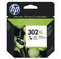 HP 302XL High Yield Tri-color Original Ink Cartridge, F6U67AE