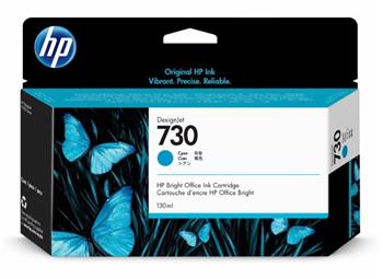 HP 730 130-ml Cyan Ink Cartridge P2V62A