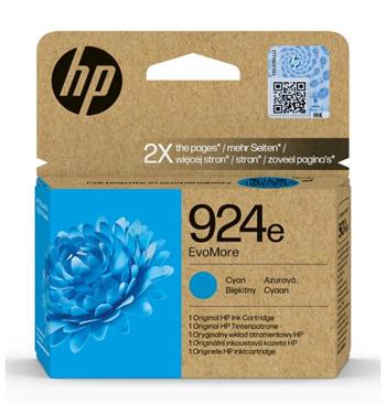 HP 924e EvoMore Cyan Original Ink Cartridge 4K0U7NE