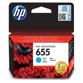 HP CZ110AE azurová náplň No.655, Deskjet Ink Advantage 3525, 4615, 4625, 5525, 6525