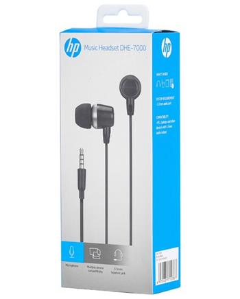 HP DHE-7000 In-Ear Headphones Black