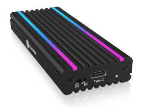 ICY BOX IB-1824ML-C31 USB Type-C® Enclosure for M.2 NVMe SSD - RGB