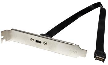 InLine USB 10Gbps záslepka, 1x USB C konektor, 30cm, USB E klíč A